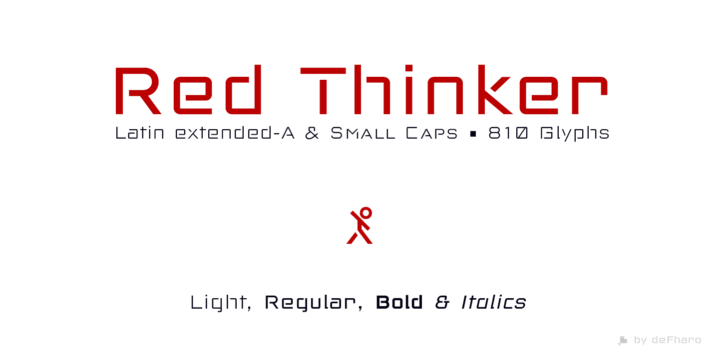 Przykład czcionki Red Thinker